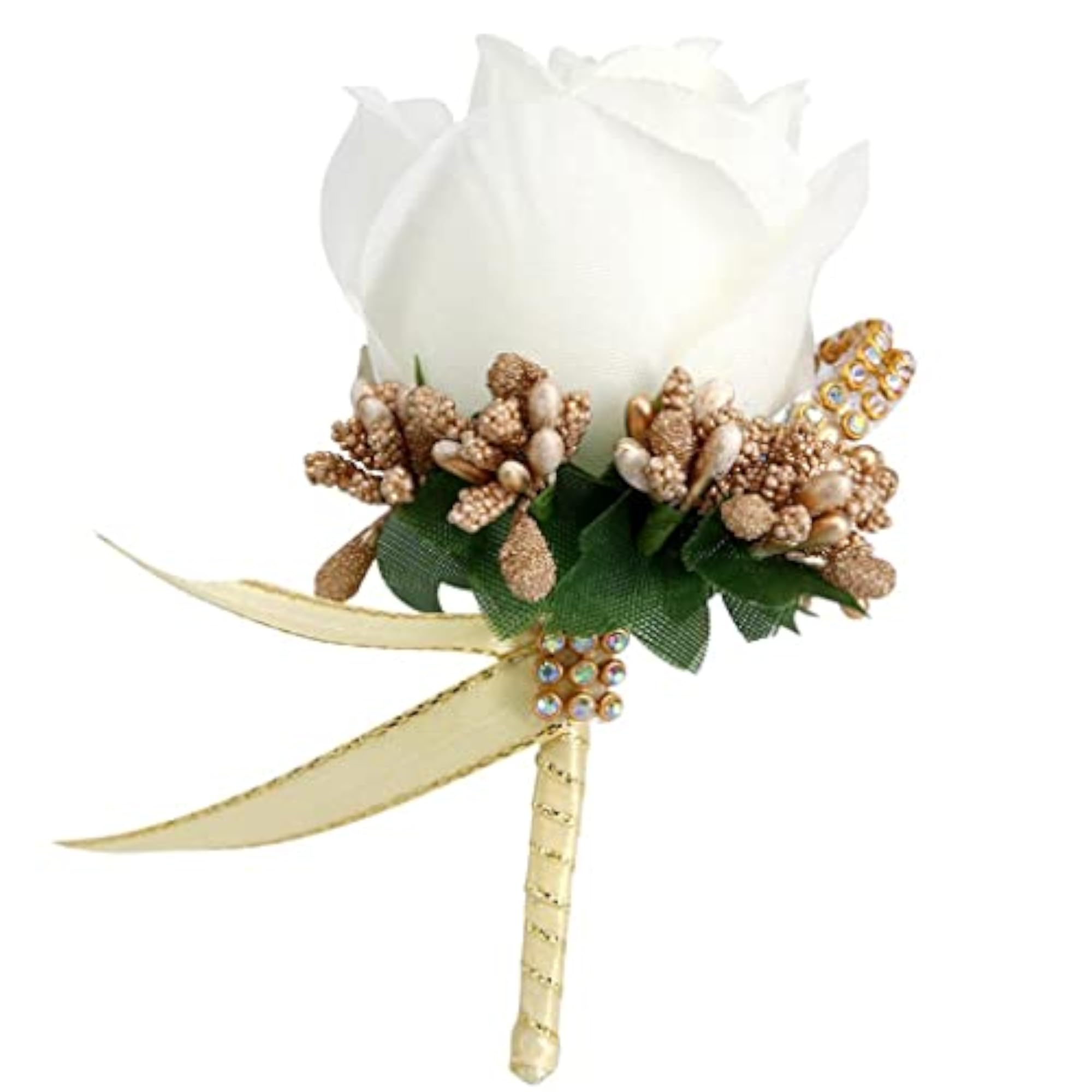 12pc Stimulation Rose Flower Brooch Pins for Weddings