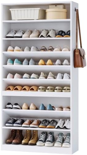 IRONCK Shoe Storage Cabinet, 10-Tier Shoe Organizer for Closet En...