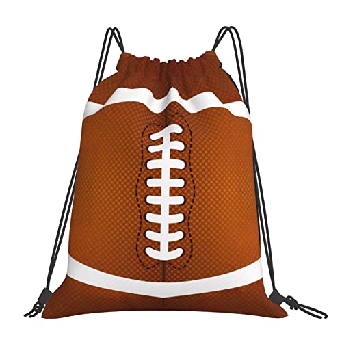 Yopigot American Football Drawstring Bag Football String Bag Waterproof Light Durable Gym Sports Yoga Beach Sackpack For Men Women #TOP2