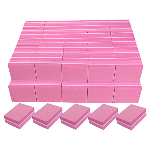 Nail Buffers (100 Pack), Mini Buffer Block Nail File for Acrylic ...