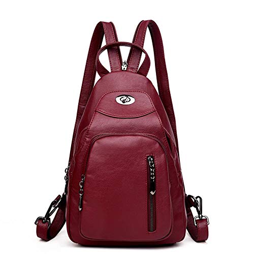 Sac à bandoulière pour femme en cuir souple grand format