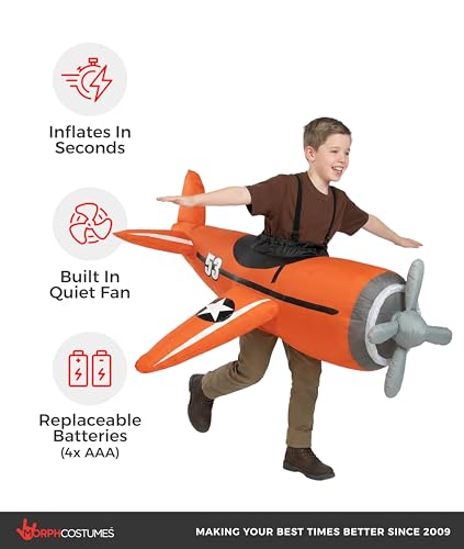 Disfraz Inflable Avión de Combate para Niños miniatura 3