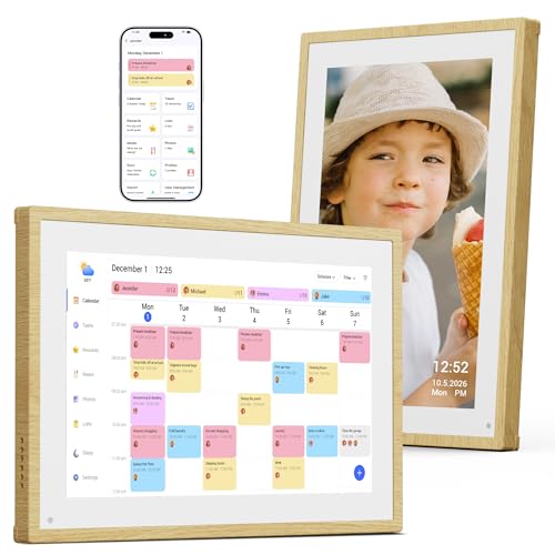 Image of Dragon Touch 10.1 inch Digital Calendar Chore Chart - Digital Picture Frame, Smart Family Planner, Hearth Display Desk Digital Calendar Best Gift for Women, Mom,Christmas, Wedding