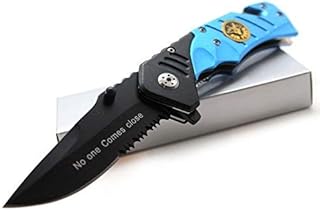 Snake Eye Tactical Two Tone Rescue Style Assisted Open Folding Pocket Knife Outdoors Hunting Camping Fishing (AF)