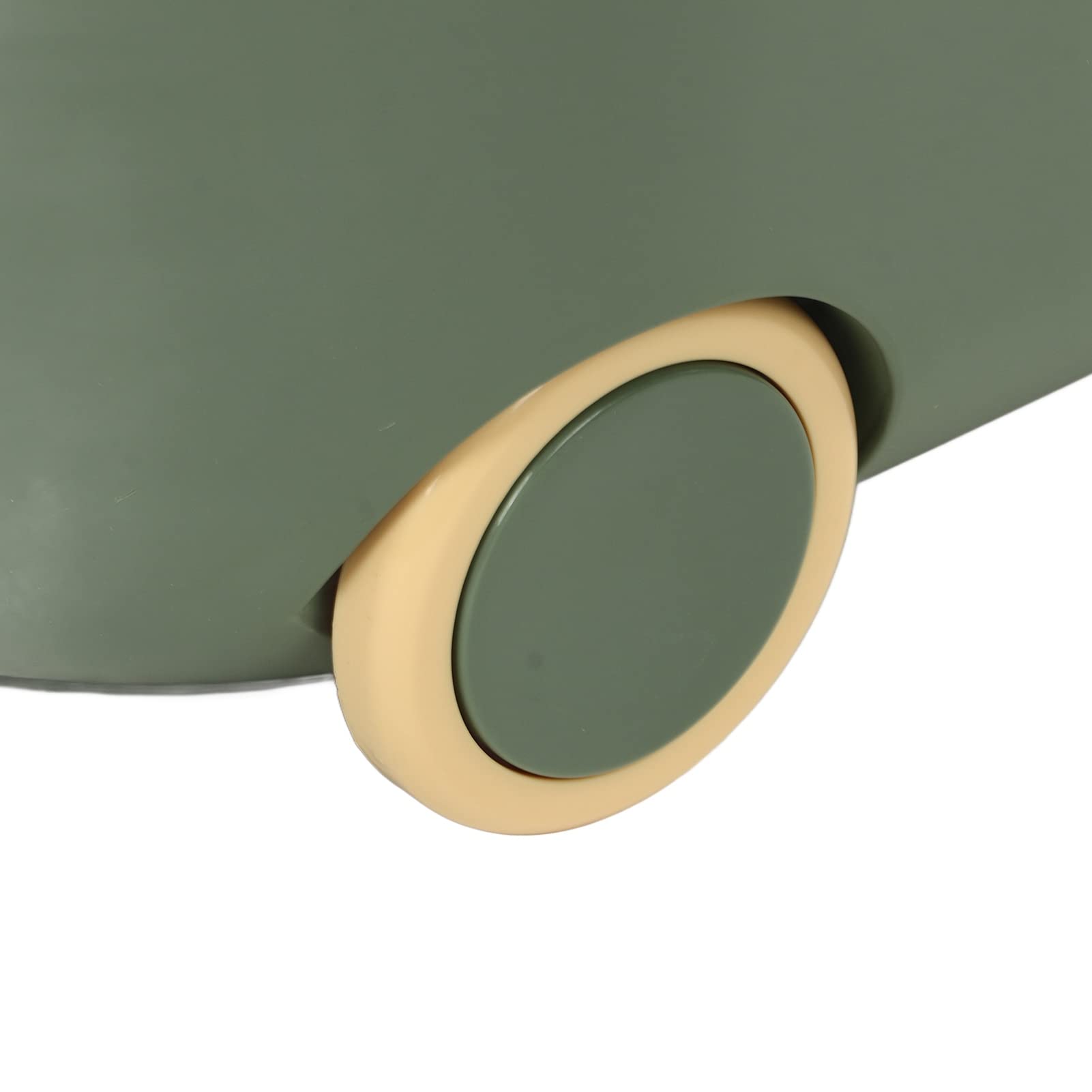 Aramox Scatola Portaoggetti per Giocattoli, Simpatico Organizer in Plastica per Bambini con Copertina a Forma di Anatra con Ruote, Grande capacità per Giocattoli e Vestiti (verde (grande))
