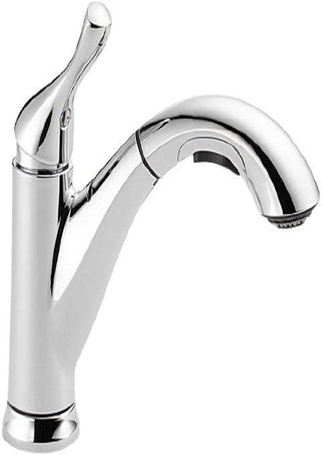 Faucet Grant Single-Handle Kitchen Sink Faucet with Pull Out Sprayer, Chrome 16953-DST