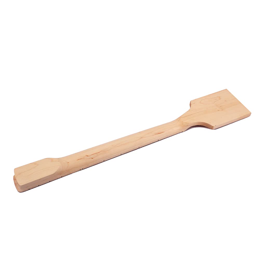 RuiJOTWAT Unfinished Guitar Neck Maple Paddle Headstock 22 Fret For Electric Guitar Neck Replacement Black Dot - Image 3