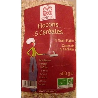 CELNAT FLOCONS 5 CEREALES 500G