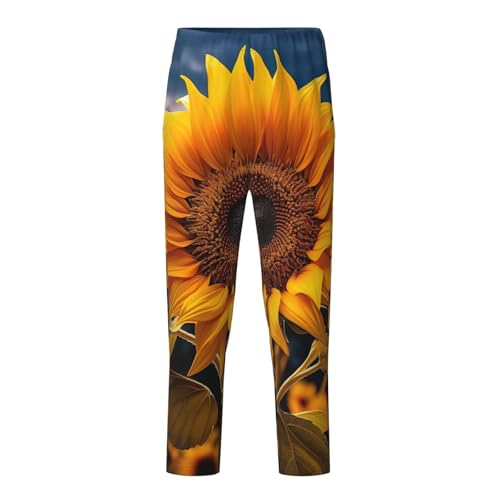 Pantalon de pyjama tournesol unisexe confortable pour toutes saisons