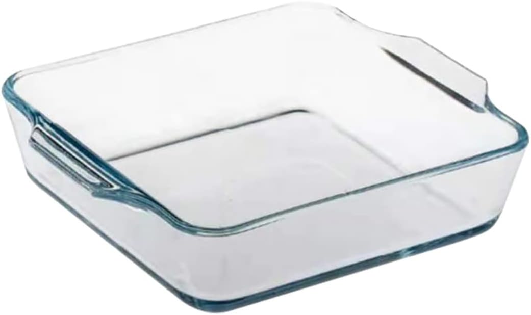 Unomor Nonstick Pizza Baking Pan Glass Baking Tray for Pizza Steak Steamed Fish Easy Clean for Home Cooking and Gifting