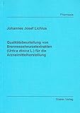 Qualitätsbeurteilung von Brennesselwurzelextrakten (Urtica dioica L.) für die Arzneimittelherstellung