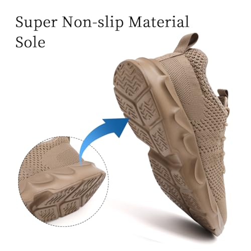 Image of Womens Walking Shoes Slip on Running Tennis Sneakers Non Slip Workout Athletic Gym Sports Breathable Mesh Lightweight Comfortable Fashion Casual Soft Sole