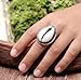 Natural Cowrie Shell 925 Sterling Silver Victorian Style Solitaire Ring Vintage Style Ring Wedding Rings Designer Cowrie Shell Jewelry for Women Gemstone Boho Style Wedding Bridal Gift