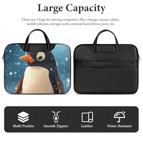 Bolsa de hombro para laptop impermeable 17 pulgadas miniatura 4