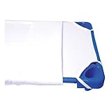 sabanas cuna guarderia De alta calidad Amaya Sábana Ajustable para Cama de Guardería, Algodón, Blanco, 20x20x0.5 cm