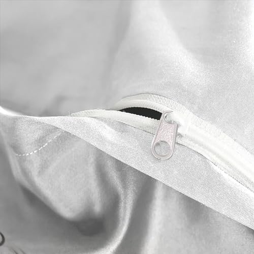 Housse de couette en microfibre ultra douce hypoallergénique avec taies d'oreiller - 8