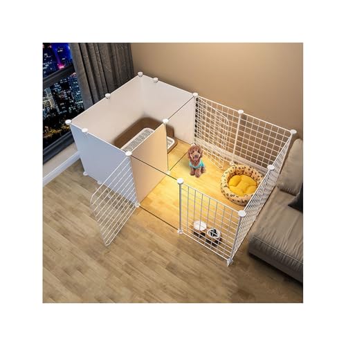 Parc d'exercice pour chiot pliable enclos modulable et robuste avec porte - 2