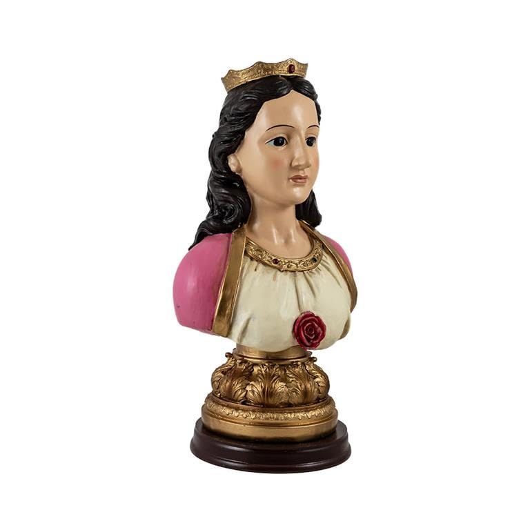 DRW Busto Potencia Maria Lionza de Resina Pintada a Mano 14x11x26 cm