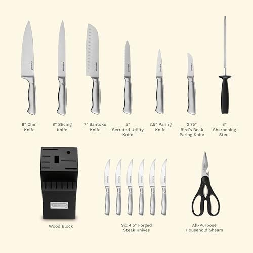 Cuisinart 15-Piece Stainless Steel Hollow Handle Block Set, C77SS-15PK — view 3