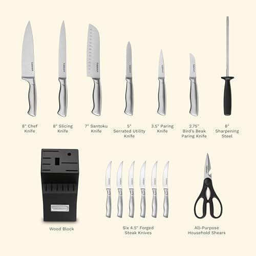 Cuisinart C77SS-15PK Block Knife Set, 15Pc Ultra Ultra- Sharp Cutlery Knife Set thumb #3