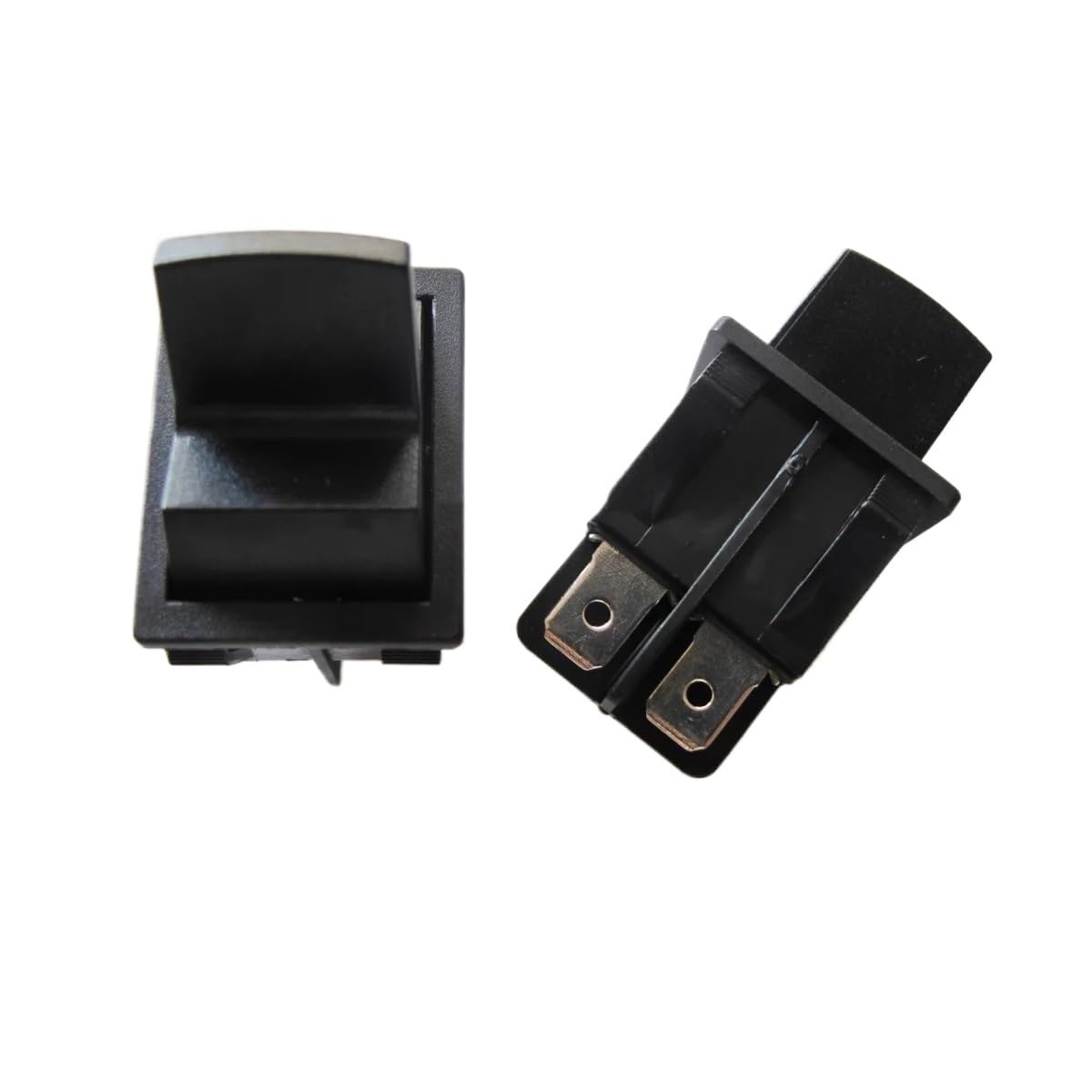 Interruptor basculante para embarcaciones, 1 interruptor exprimidor de mango largo negro 4 pines plateado RS606 32 * 25mm