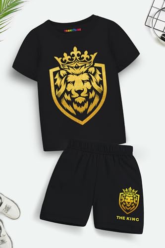 Image of Trampoline Boys Regular Fit T-Shirt and Shorts Set -Pack of 1