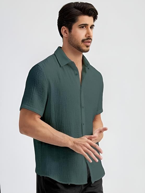 Image of Men's Regular Fit Short Sleeve Casual Shirt