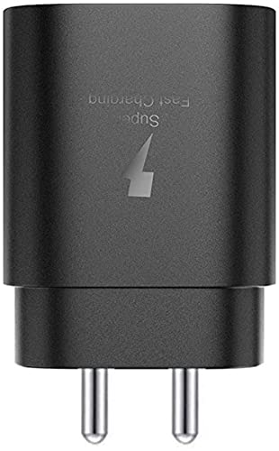 Image of MAK 25W Charger USB-C Super Fast Charging Adapter Compatible for Galaxy S21 /S21+ /S21 Ultra /S20 /S20+ /S20 Ultra /Note 10,20 /Note 20 Ultra /Note10+, Adapter Only, Black