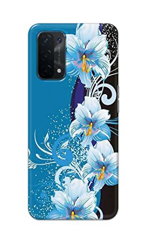 Image of PRINTFIDAA Beautiful Floral Design Printed Designer Hard Case for Oppo A54 5G / A74 5G (6.5 inch) Back Cover -(e) RPM1006