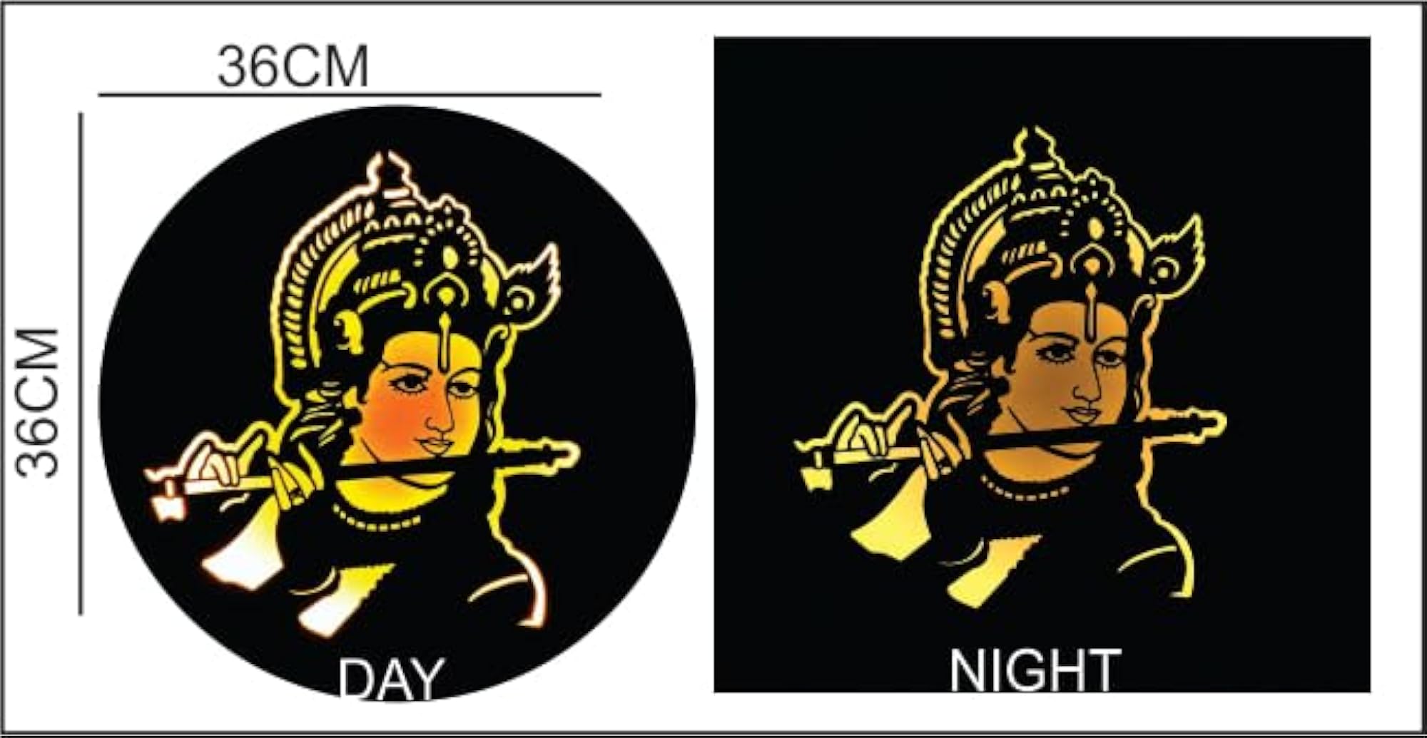 Krishna ji Kanha ji LED Wall Decor for Home