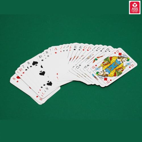 Kartenspiel für Erwachsene Spielkarten Romme Profiqualität für Bridge Canasta Poker Skat Kartendeck 55 Blatt BLAU und ROT (4-Deck) – Bild 4