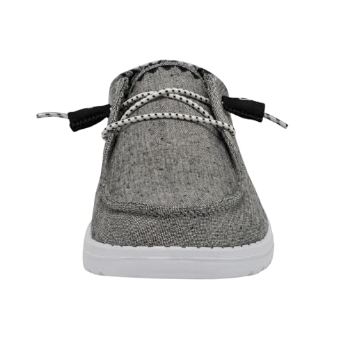 Image of HEYDUDE Women's Wendy Chambray | Women's Shoes | Women's Lace Up Loafers | Comfortable & Light-Weight