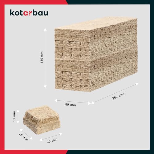 KOTARBAU® Set mit 400 Stück - Grillanzünder - Kohleanzünder Anzündkamin - Kaminanzünder - Anzünder für Öfen – Anzünder für Grills und Kamine – Würfel
