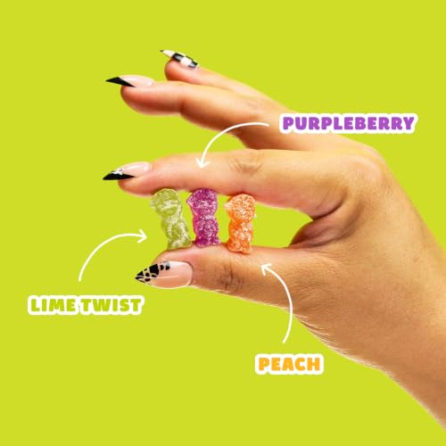 Image of SmartSweets Sour Zombie Buddies Low Sugar Gummy Candy, Healthy Snacks for Kids and Adults, Halloween Treat, 50g bags, Pack of 14