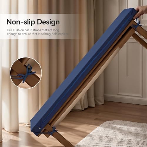Asiento de banco impermeable exterior con espuma de 5cm y base antideslizante 4