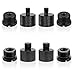 AIEX 8pcs Mic Thread Adapter, Mic Stand Adapter for Camera Screw Monitor Microphone Stand, 5/8 Female to 3/8 Male, 3/8 Female to 5/8 Male, 5/8 Female to 1/4 Male and 1/4 Female to 5/8 Male (Black)