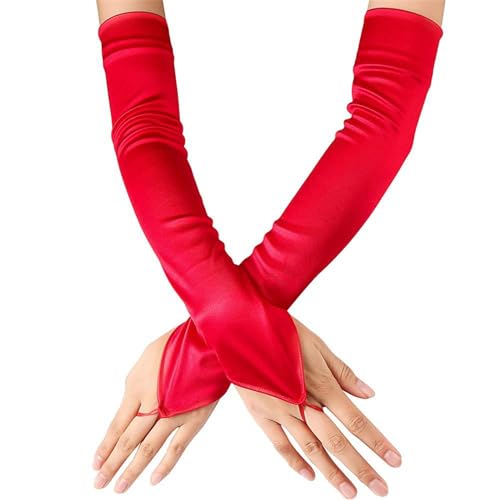 Evening Gloves for Women Long Gloves Wedding Party Arm Sleeves Halloween Costume Accessories Prom