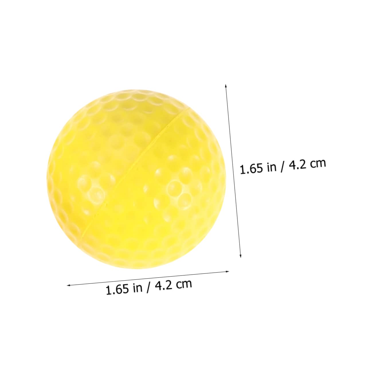 BESTonZON Golf Trainingsbälle Schaumstoff Für Indoor Training Gelb Für Golf Übungen Kleinem Und Einfach Zu Transportieren
