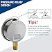 SENCTRL 0-30 PSI Glycerin Liquid Filled Low Pressure Gauge, 2.5