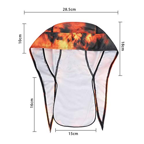 Breathable Quickly Dry Skull Cap Sweat Absorbing Bandana Headscarf Pirate Headwear Anti-UV Head Protection Headband Sports Hiking Skating Cycling Running Riding Head Wrap