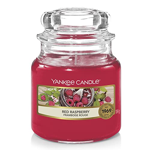 Yankee Candle Duftkerze im Glas (klein) | Red Raspberry | Brenndauer bis zu 30 Stunden