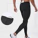 Cambkatl Men's Color Block Leggings - Drawstring High Waisted Sports Yoga Pants Fashion Cycling Running Tights