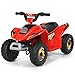 GOPLUS Mini Quad Elettrico per Bambini, Giocattolo Cavalcabile Portata 30 kg, Veicolo Elettrico per Bambini 3+ Anni, Facile da Controllare, 72x39,5x45,5 cm (Rosso)