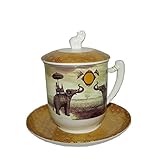 Spülmaschinenfest Tea Logic Kräutertee Tasse Sepia Elefant 380ml