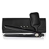 GHD - Cofanetto seriale limitato - Cofanetto Gold Styler nero + sacchetto termoresistente e spazzola piatta - Piastra per capelli professionali - Ideale per capelli sensibilizzati