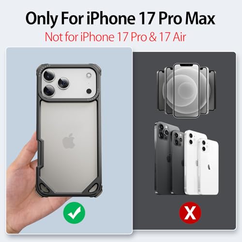 Coque antichoc iPhone 17 Pro Max avec airbags d'angle et fixation MagSafe - 2