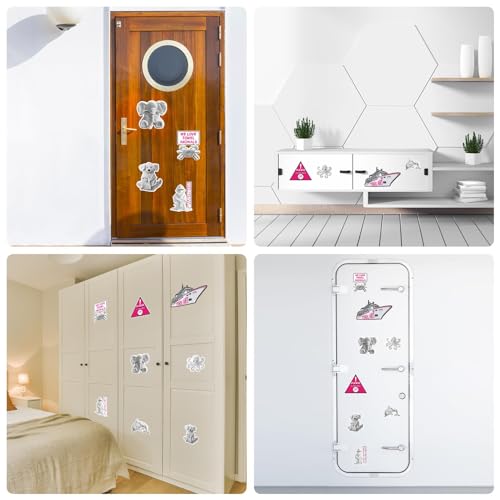 Imanes decorativos de animales de toalla para puerta, 8 piezas miniatura 7