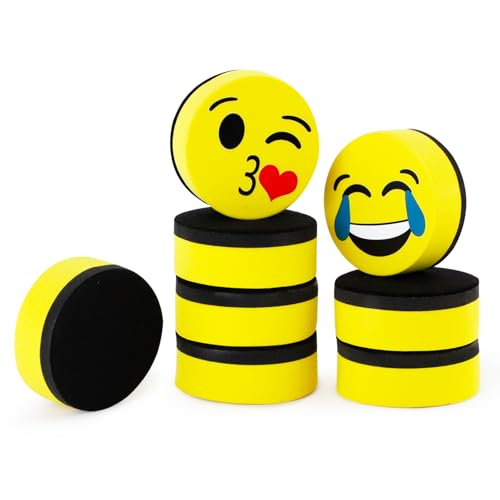 X-BLTU 8 Pcs Whiteboard Eraser, Magnetic Dry Erase Erasers, Cute Whiteboard Rubber with Thick Felt Pad, Mini White Board Sponge Drywipe Cleaner, Drawing Board Cleaning Eraser for Home Office Teacher