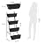 OYEAL Raised Garden Bed 4 Tier Vertical Garden Planter Indoor Outdoor Raised Planter Box with Legs Elevated Herb Garden Planter for Flowers Vegetables Plants, Black