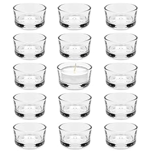 Asopfyum Teelichtgläser Set (15er Pack)